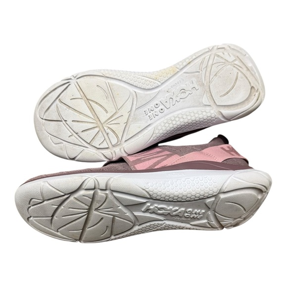 Hoka One One Women's Slip-On Sneakers in Pink and Gray - Picture 5 of 6